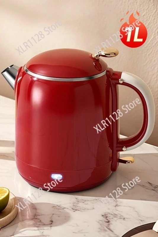

1L Stainless Steel Mini Electric Kettle Household Heat Preservation Water Boiler For Milk Tea Brewing