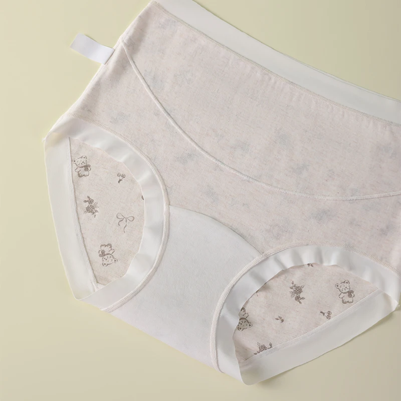 Bragas posparto, calzoncillos de algodón transpirables para mujer, ropa íntima de dibujos animados para mujer, ropa interior de maternidad, bragas para embarazadas, regalos