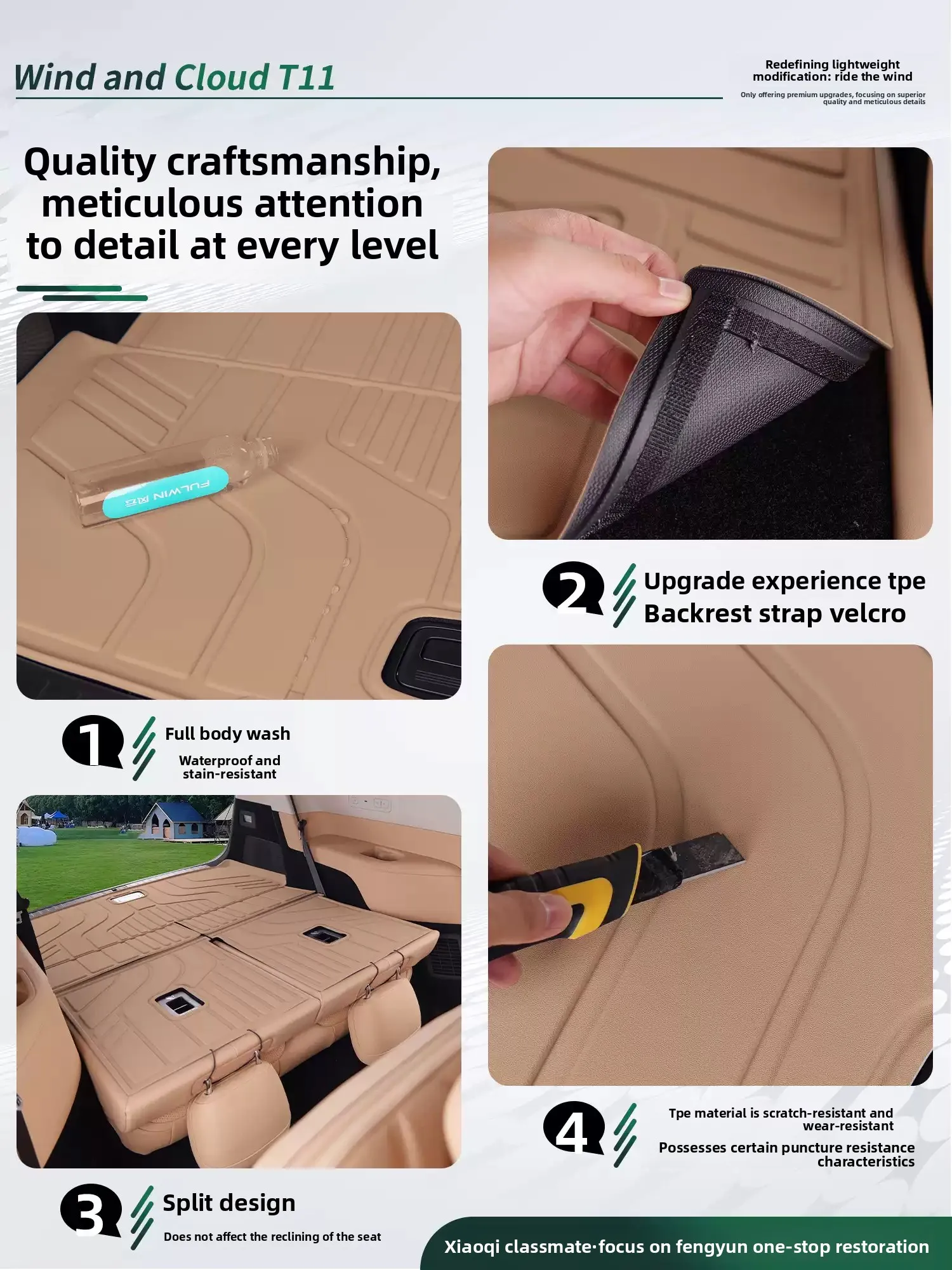 For Esteo Exlantix ET8 Exeed ET8 2026 2027 Car TPE Rear Boot Cargo Waterproof Trunk Carpet Storage Pad Protector Accessories
