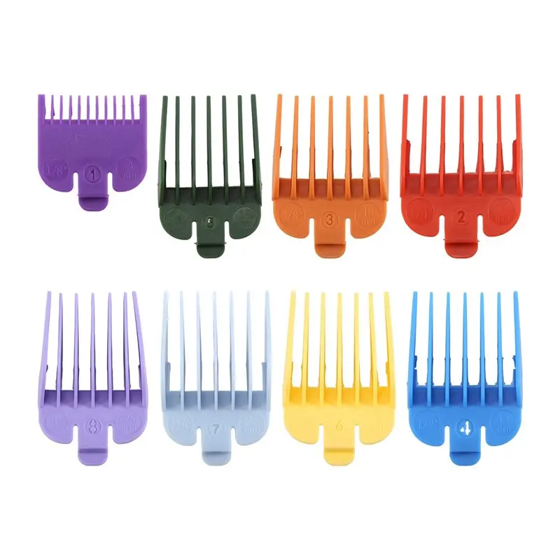 24-Hour Hotsale Professional Hair Clipper Replacement Sheath 8 Colors&Size Limit Comb Accessory Guide Comb, Suitable For Wahl Tr