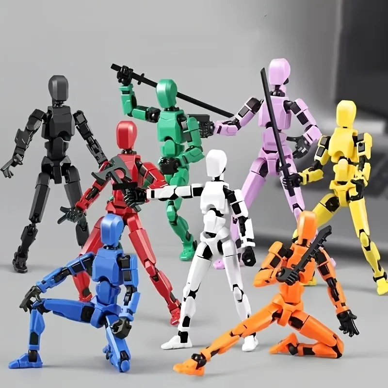 Multi-joint Activity 3d Robot Model Creative Assembly Table Accessories Holiday Decorations Birthday Christmas Gifts