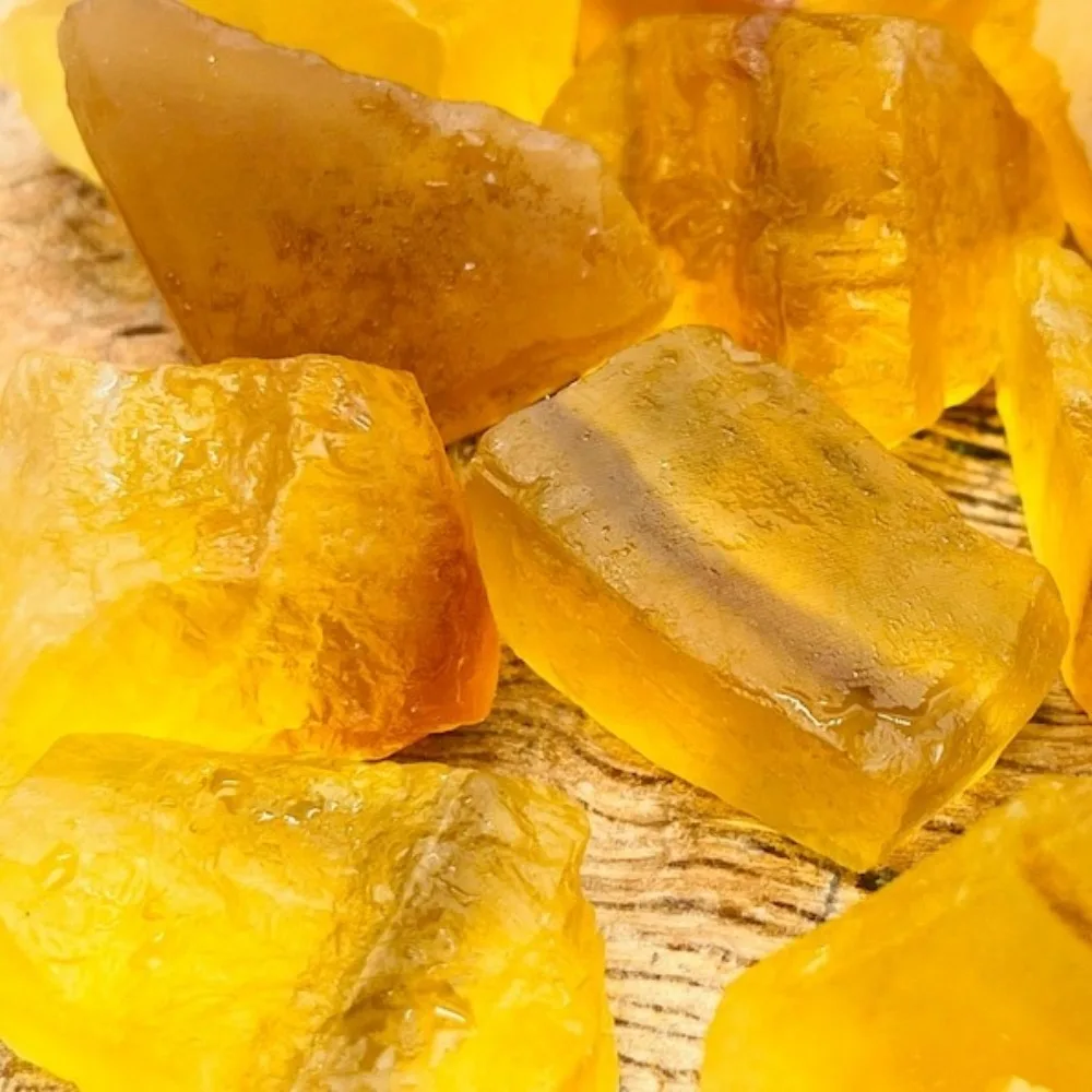 Natural Yellow Gemstone Crystal  Yellow Fluorite Raw Mineral Specimen Materials Diffuser Stone Fish Tank Home Decoration Gift