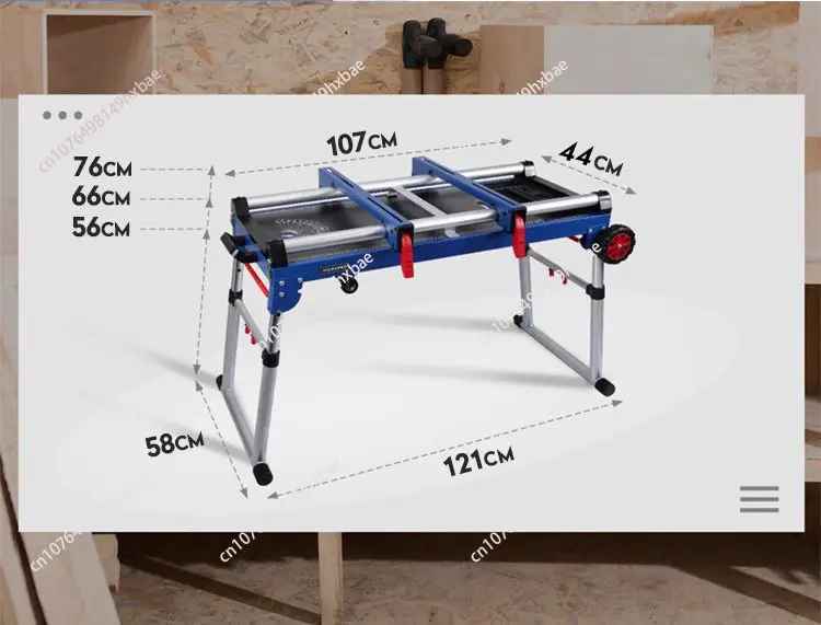 Miter Saw Stand 5 in 1 Portable Workbench Quick Folding Work Table with Detachable Miter Saw Stand Height Adjustable Legs
