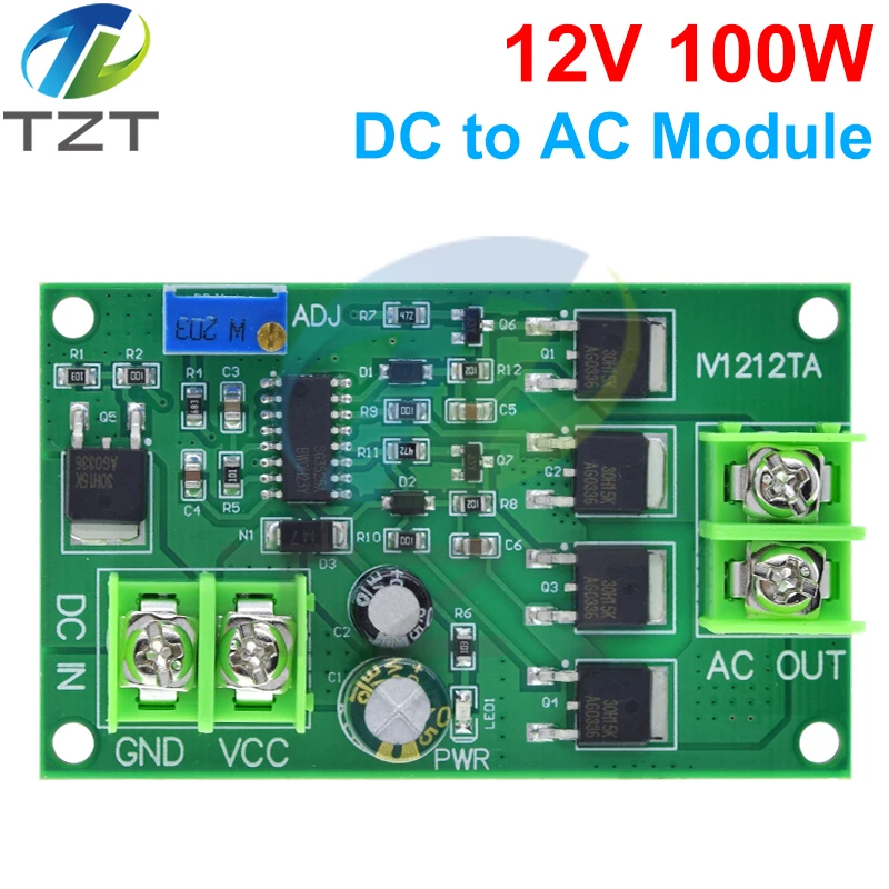 100W DC-AC Power Inverter Transformer DC 12V to AC 12V/24V Square Wave Signal Generator Voltage Regulator Power Converter Board image 3
