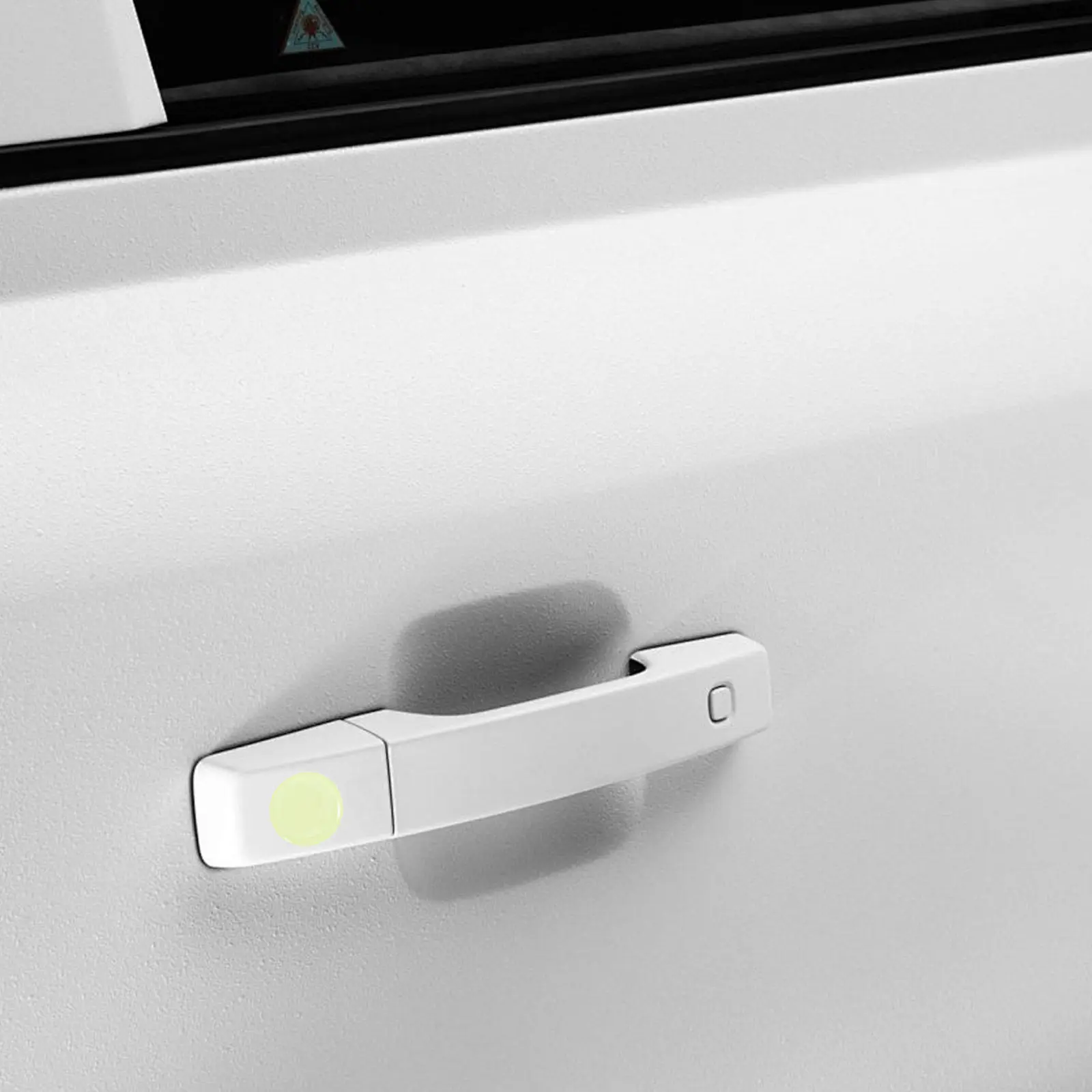 4Pcs Night Glow Car Stickers Universal Keyhole Protector Transparent Door Lock Cover Automotive Keyhole Decoration Decal
