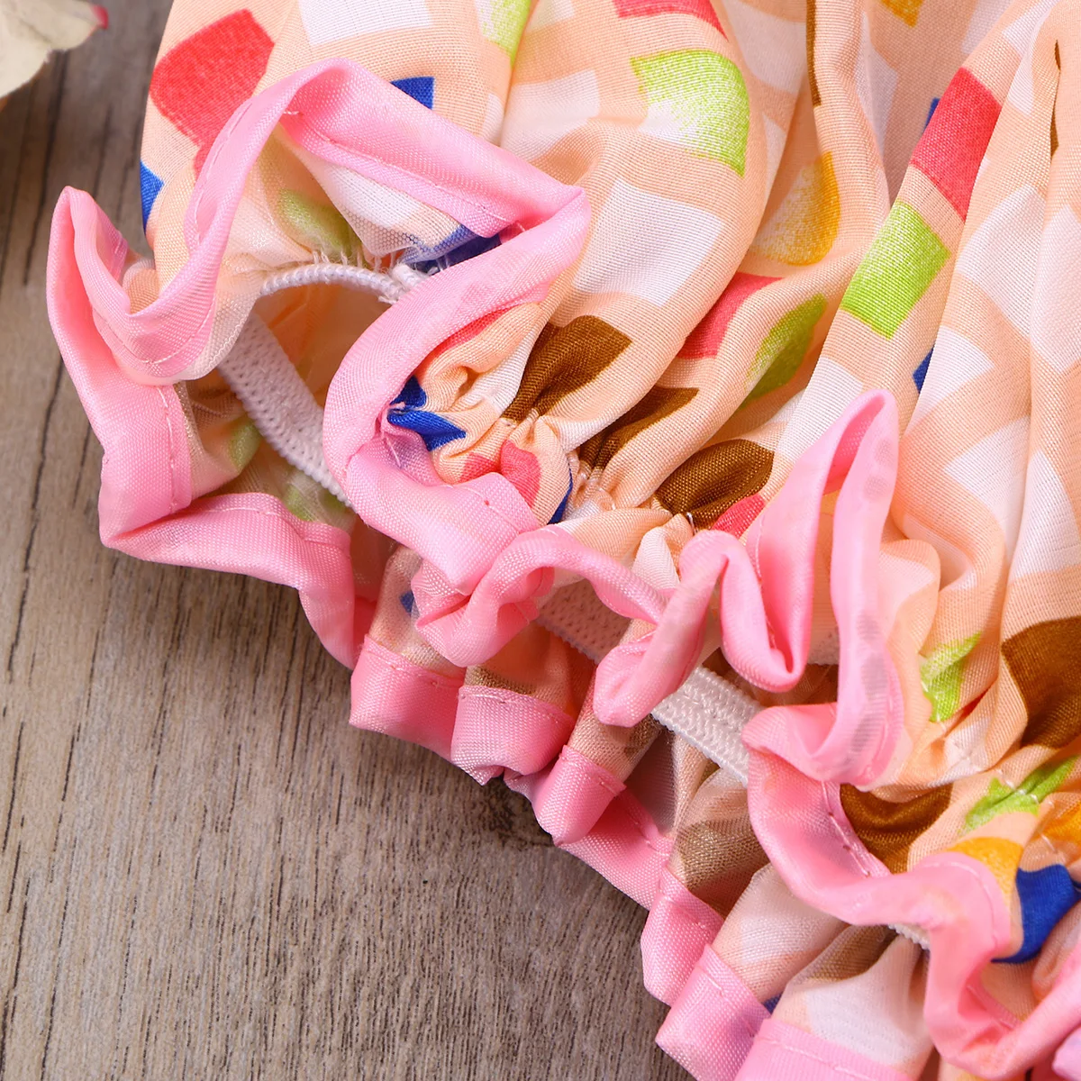 

Waterproof Shower Bath Hat Beautiful Thicken Double-Deck Eva for Girl Woman Lady Beige Soft Reusable Elastic Band Travel