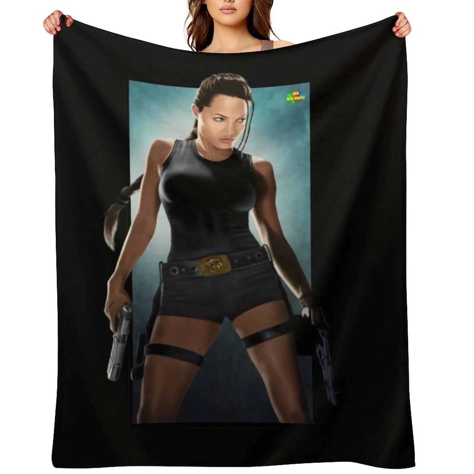 tomb Raider Throw Blanket Giant Sofa Soft Beds Nap warm for winter Designers Summer Beddings Blankets