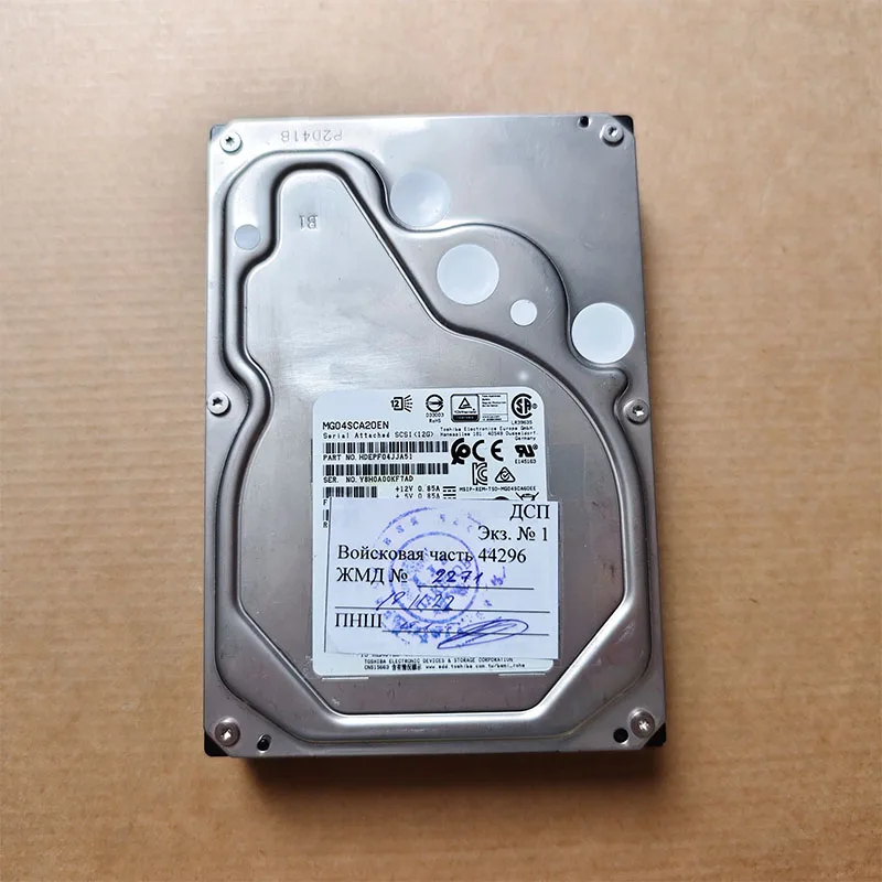 

Server hard drive 0GDM8H MG04SCA20EN 12Gb 7.2K 2T 3.5-inch SAS original second-hand