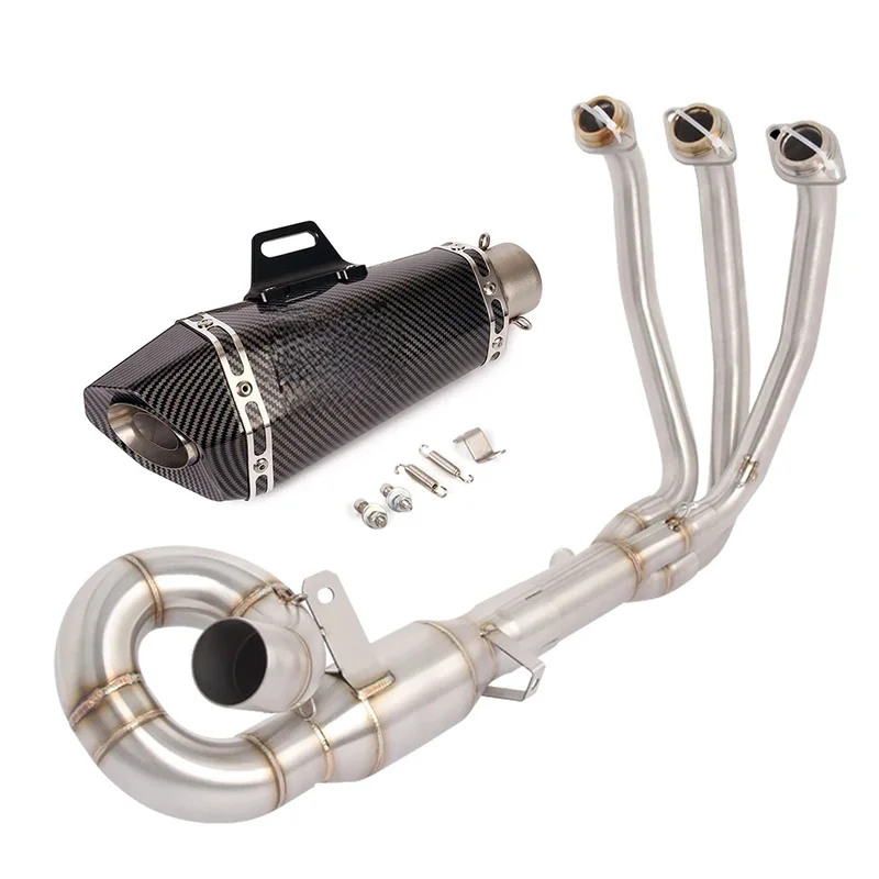 High Quality Motorcycle Full Exhaust Muffler Front Link Pipe Escape Moto DB Killer Slip On For CFMOTO 675SR 675NK 2024 2025