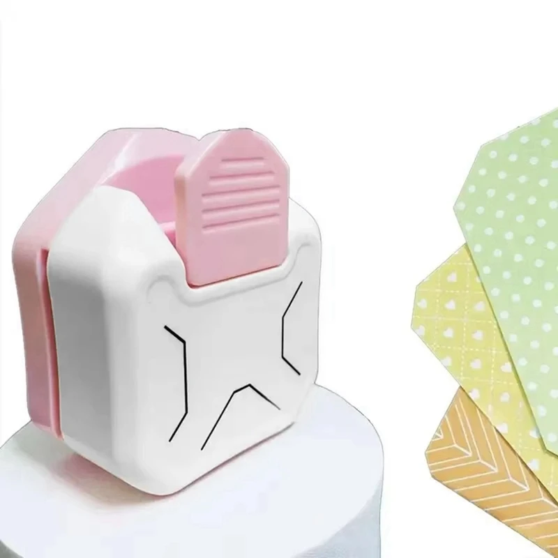 ABXF-3-в-1 инструмент для резки и украшения картона, резак для бумаги, инструмент для обрезки и украшения, многоугольный инструмент для карт «сделай сам»