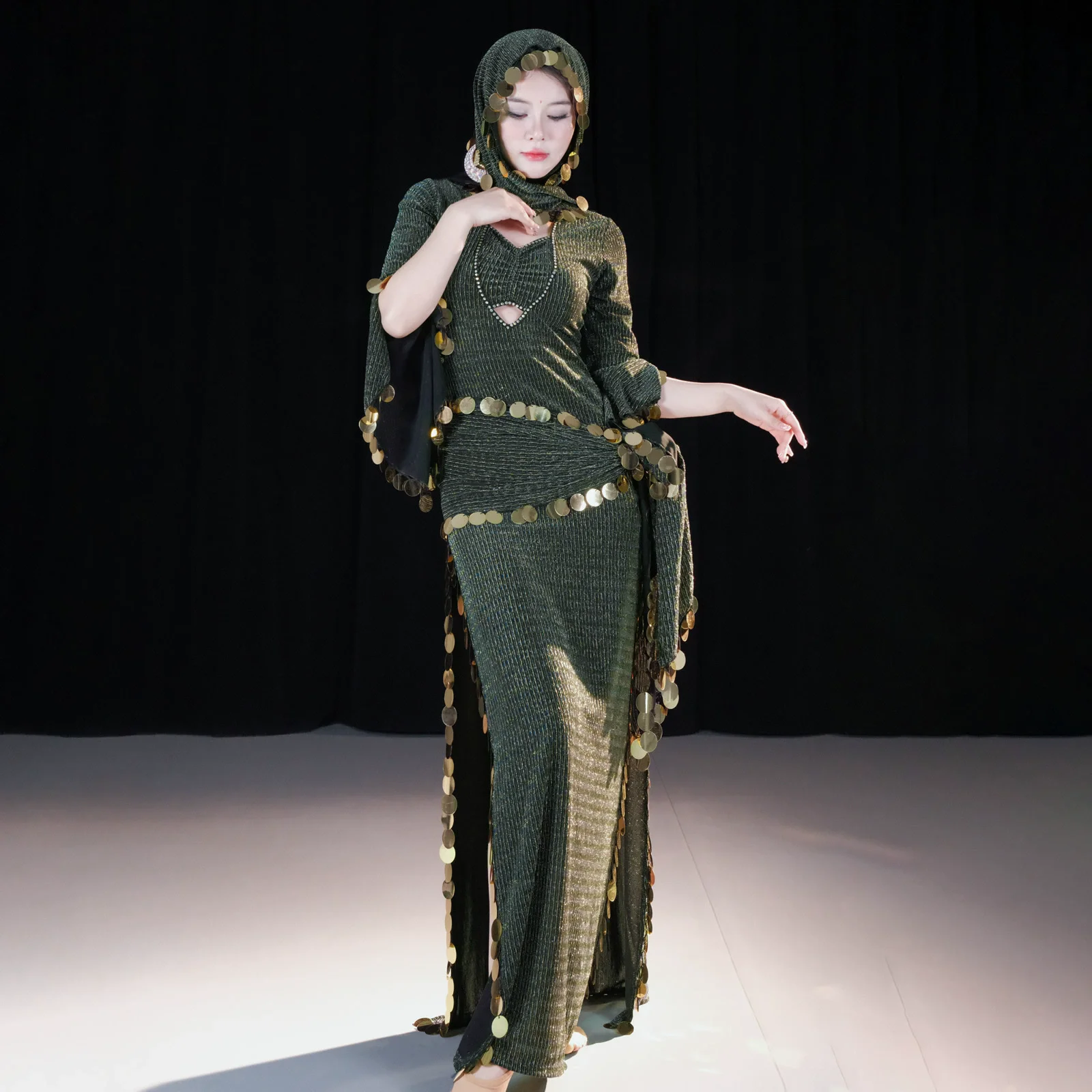 فستان Saidi الجديد لعام 2025 للرقص الشرقي للنساء أزياء الرقص الشرقي ملابس الرقص المنافسة