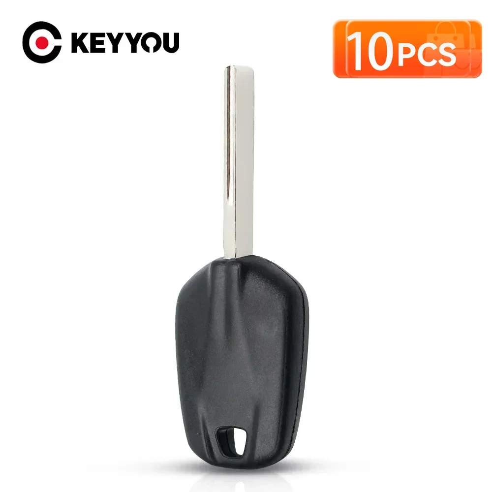 

KEYYOU 10PCS HU83 Uncut Blade Key Shell Transponder Car No Include Chip Blank Key Case For Citroen C2 C4 C3 DS For Peugeot 508