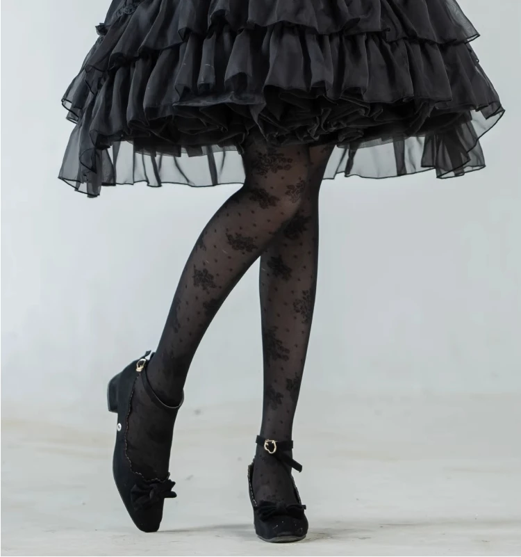 New Spring Summer Lolita Socks Japanese Style Girls Sweet Tights Romper Ultra-Thin Women's Pantyhose All-match Printed Stockings