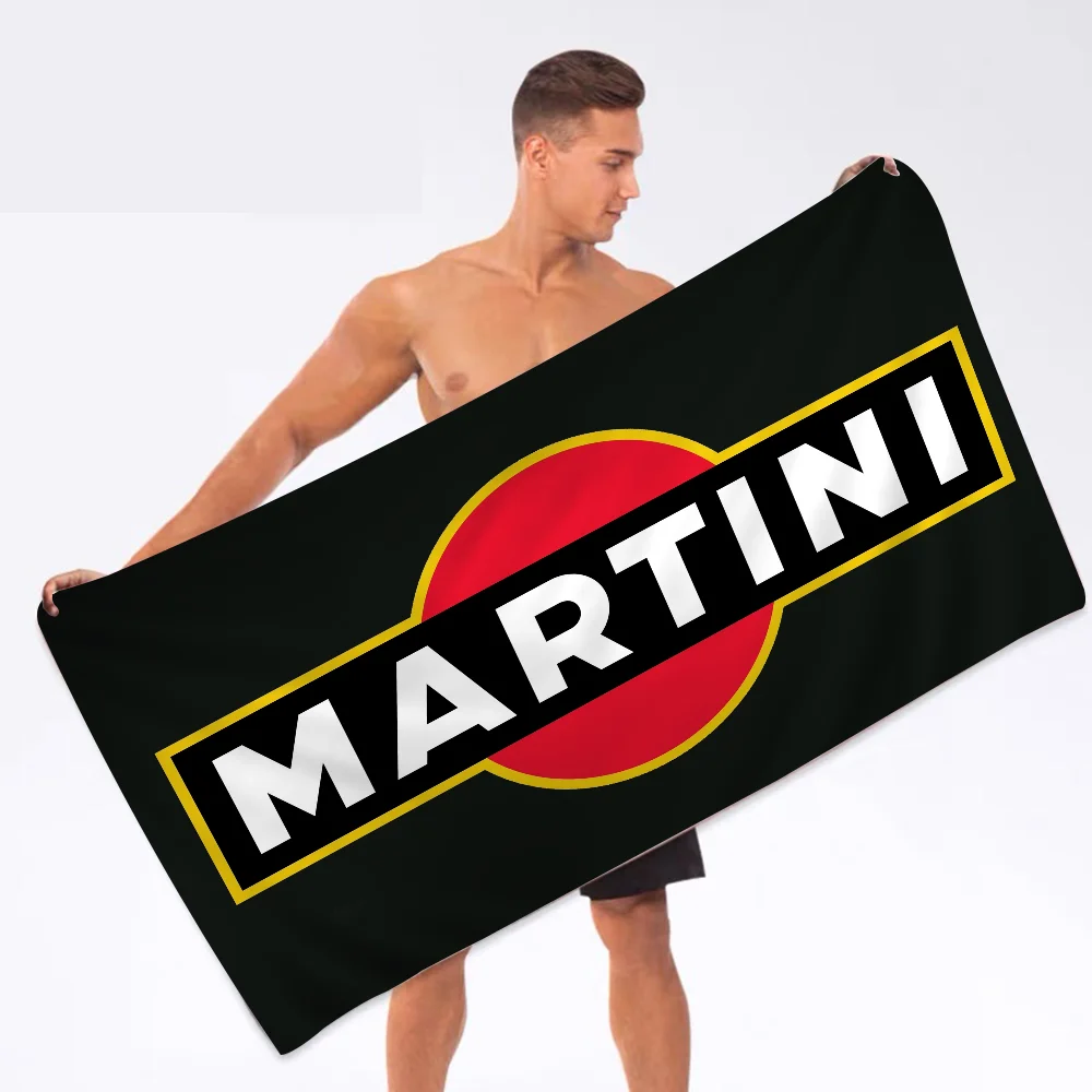 Martini logo printed Towel Microfiber Beach Towel Absorbent Quick dry Soft Yoga Swimming Resort Mountain Climbing Towel