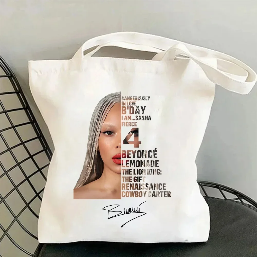 

Beyonce Cowboy Carter Tour Print Shoulder Bag Hip hop Girls Harajuku Canvas Tote Bag Shopper Bags Teen Handbag