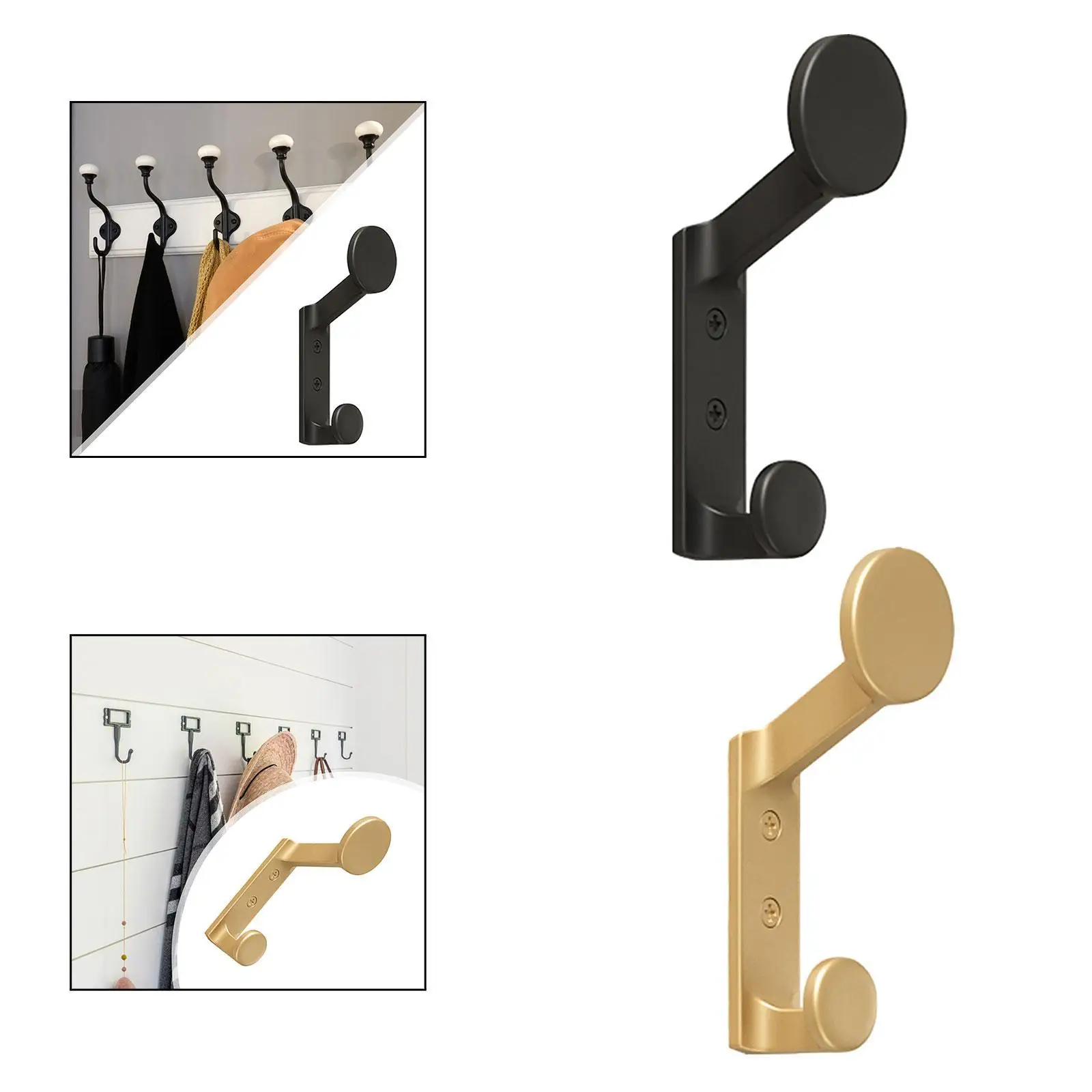 Coat Hook Multipurpose Key Hook Heavy Duty Waterproof Wall Mounted Hook for Towels Bags Kitchen Towels Coats Rooms