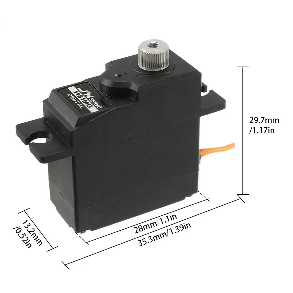 Jx servo pdi1181mg 18g 35kg servo de engrenagem de metal digital para wltoys 144001 wpl rc carro b116 b24 c14 c24 helicóptero avião