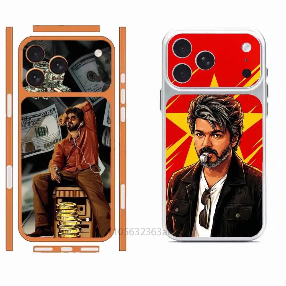 

Actor Singer T-Thalapathy Vijay Removable HD/Matte Full Coverage Films For iPhone 17 Pro Max 17 Pro