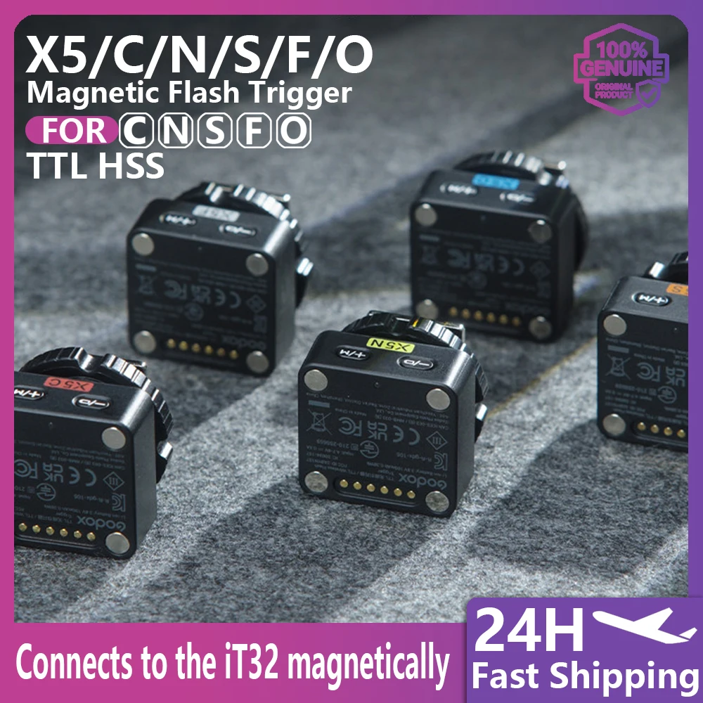 

IT32 Accessory X5 Wireless Flash Trigger, Special On-Camera Hot Shoe Base for Nikon, Canon, Fujifilm, Sony, Olympus and Pa