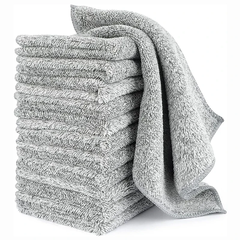 5/12 szt. Ściereczki do naczyń i czyszczenia - wielokrotnego użytku, higieniczne, szybkoschnące, trwałe ściereczki kuchenne, chłonne, 9,8 x 9,8 cala