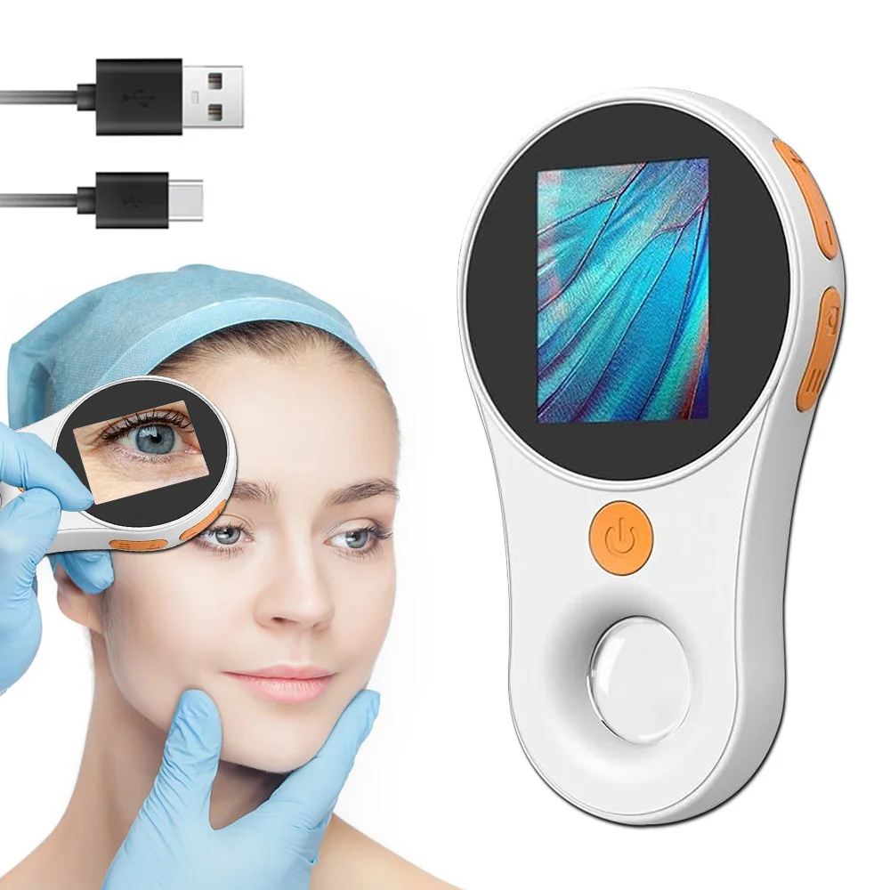 500X цифровой микроскоп 1080P 2,0-дюймовый видеомонетный микроскоп со увеличительным стеклом и 8 светодиодами для ремонта электроники Windows/Mac 500X цифровой микроскоп 1080P 2,0-дюймовый видеомонетный микроскоп со увеличительным стеклом и 8 светодиодами для ремонта электроники Windows/Mac