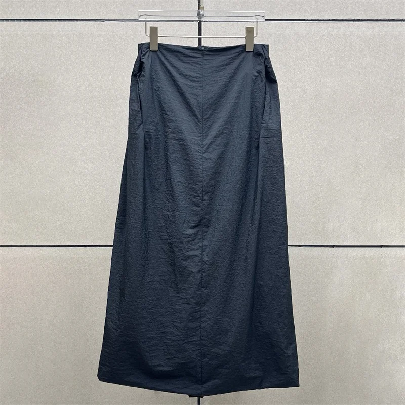 women's skirt 2026 Winter New High Waist Slimming Women's Half Skirt three-dimensional pleated long skirt y2k Casual black skirt