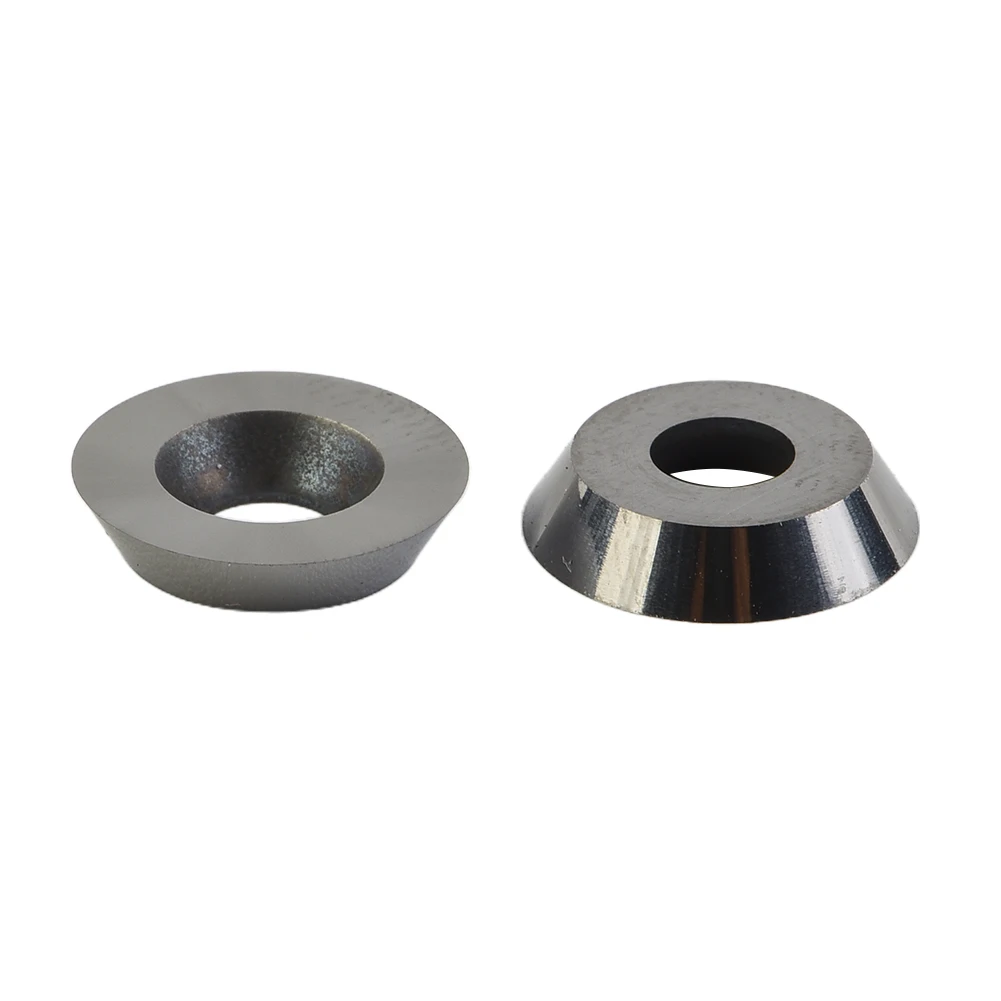 Long Lasting 12x2 5mm Round Carbide Inserts Cutters, 10PCS Pack, Perfect for Woodworking Planer and Finisher Hollower Lathe Tool