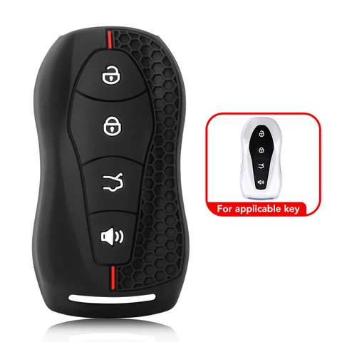 Силиконовый Чехол Для Ключей Geely Atlas Pro, Boyue, Tugella, Azkarra, FY11, Emgrand GS, X6, EC7 – Защитный Аксессуар-брелок