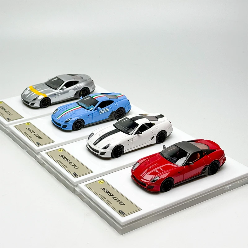 Original 1:64 Scale 599GTO Limited Super Car Toy Car Sedan Model High-End Collection Display Children's Toys Gifts Collection