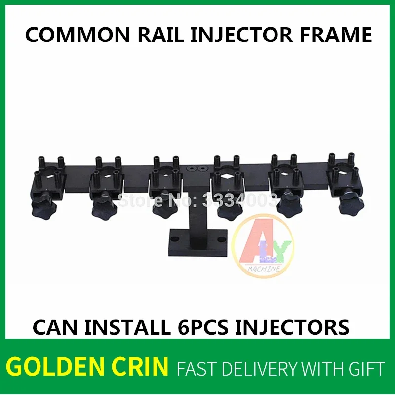 

6PCS CRIN Injector Clamp Fixture Frame Repair Tools for Diesel Test Bench