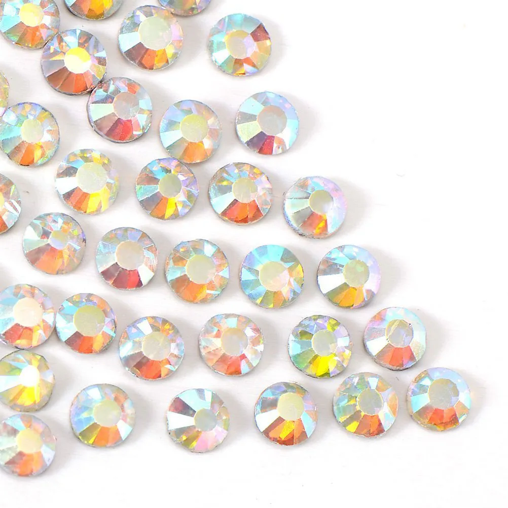 

1440pcs A Set of SS16 4mm Crystal AB Resin Hotfix Rhinestones Flatback for DIY Clothes Bag Jewelry Cellphone Decoration