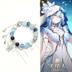 Game Wuthering Waves Cosplay Bracelet The Shorekeeper Unisex Beads Chain The Shorekeeper Pendant Bracelets Jewelry Alloy XMAS