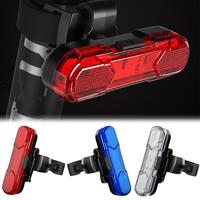 Bike Rear Tail Light USB Rechargeable Red LED Bright Taillights Fit On Any Bicycle/Helmet Easy To Install For Cycling Safet F1A5