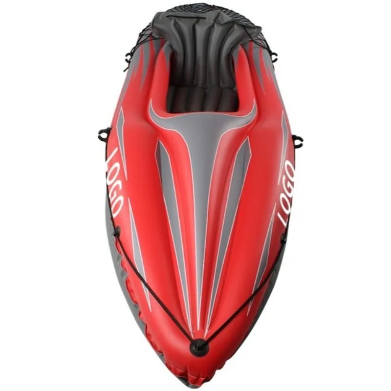 قوارب الكاياك المحمولة الملونة القابلة للنفخ - معدات اللعب المائية للسفر في الهواء الطلق، كاملة مع مجداف ومضخة هواء #5