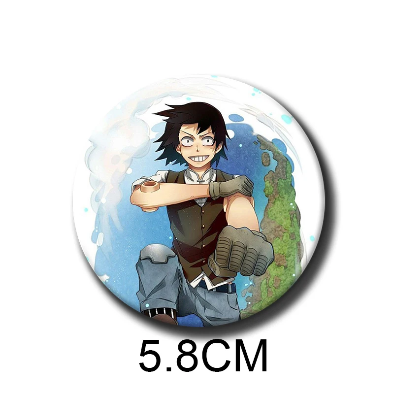 58mm Anime Character Hanta Sero Soft Button Pin Hero Cartoon Brooch Creative Badge for Backpack Clothes Decoration Gift