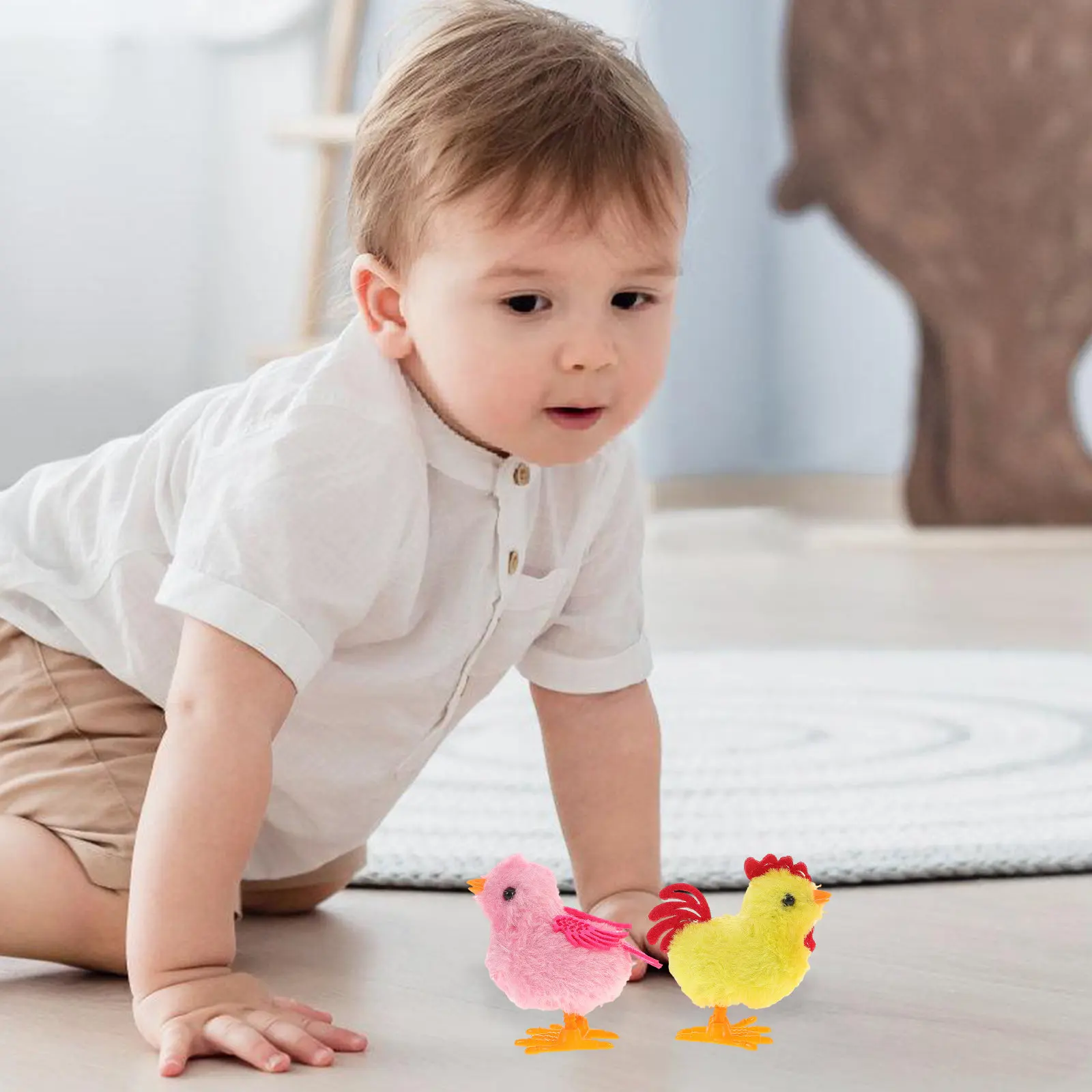 

Набор из 5 заводных курочек-попрыгунчиков: интерактивные игрушки для вечеринок, призов в классе и подарочных пакетов