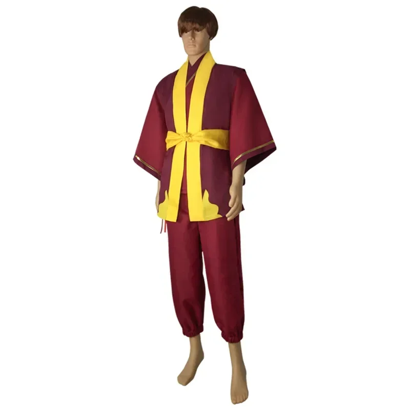 Zuko Cosplay Avatar The Last Airbender Costume Il Principe del Re Uniforme Anime Aang Zuko Scarpe Cosplay Parrucca per la Festa di Halloween
