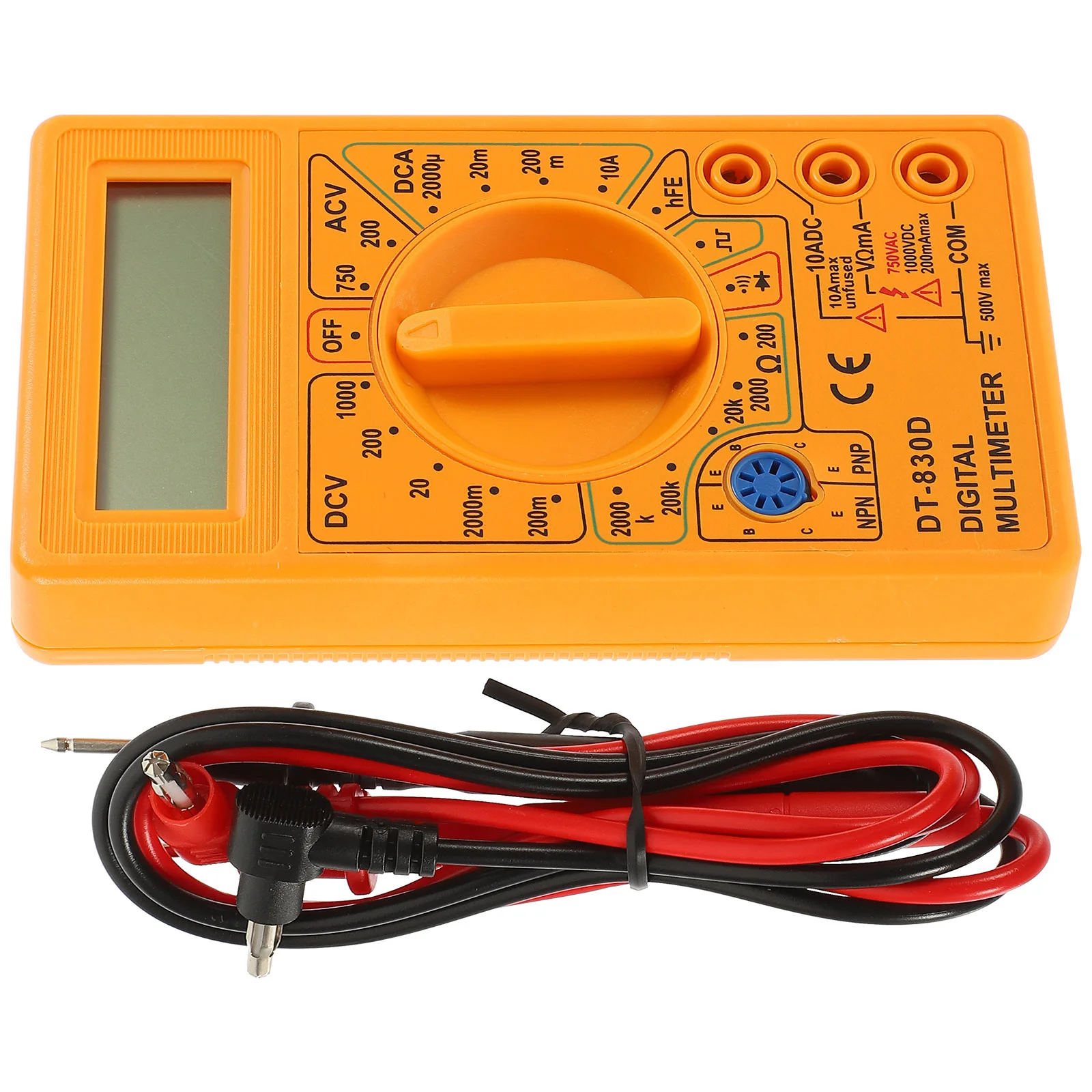 

Digital Multimeter 3 1 2 LCD Display Mini Size Low Cost Multitester Diode Testing Continuity Buzzer Beep Yellow Easy