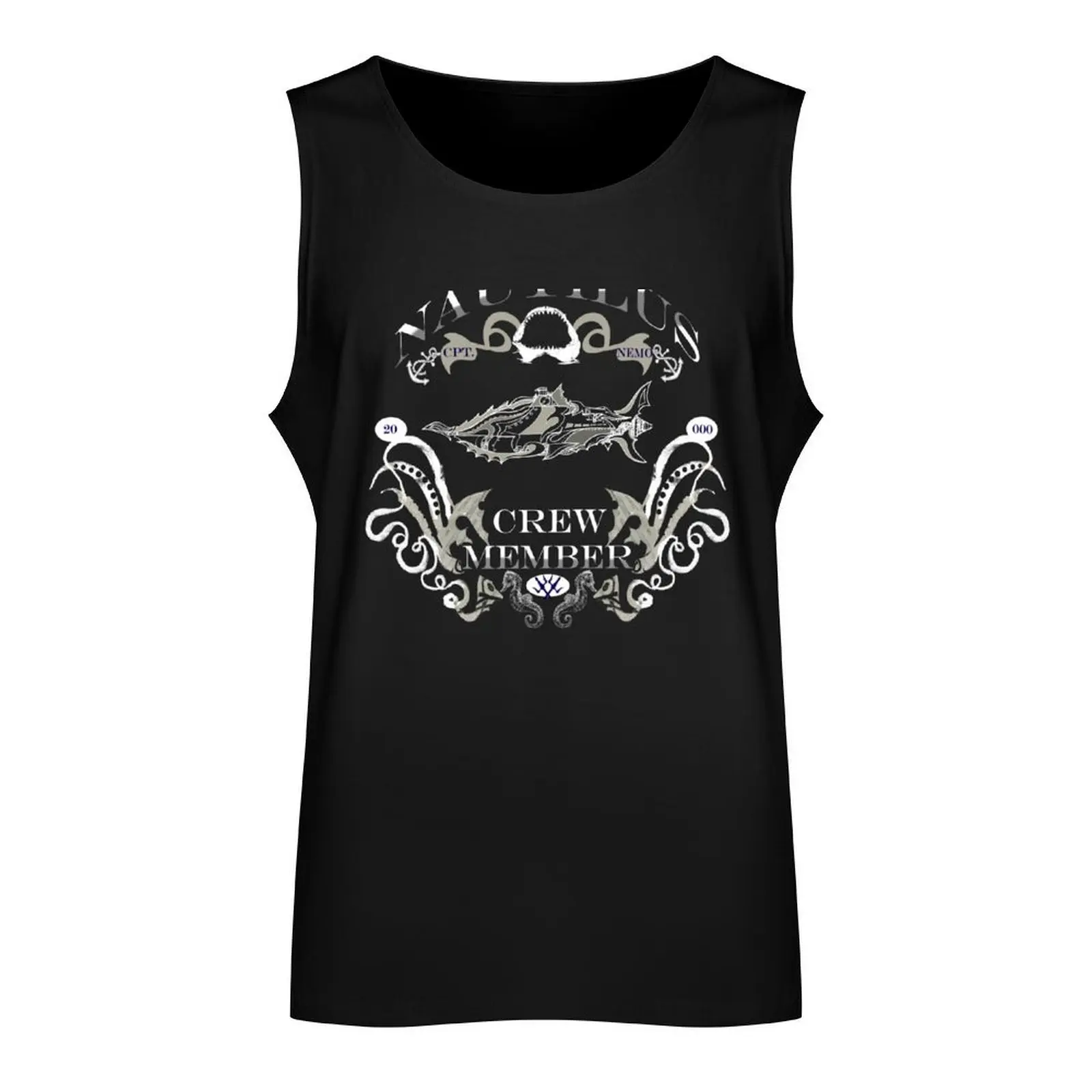 Nautilus Crew Member Tank Top gym clothes man fitness men clothing bodybuilding for men Men's t-shirts