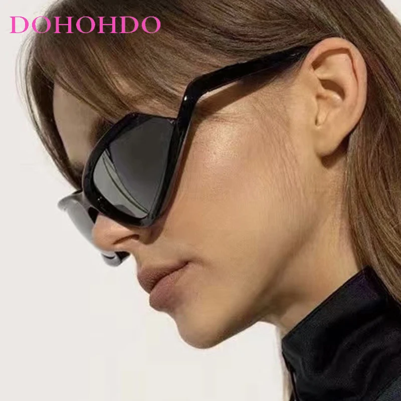 

DOHOHDO Fashion Sunglasses Women 2024 Luxury Brand 2000's Y2k Punk Sun Glasses For Men Rectangle Shades Eyewear Sports Goggle