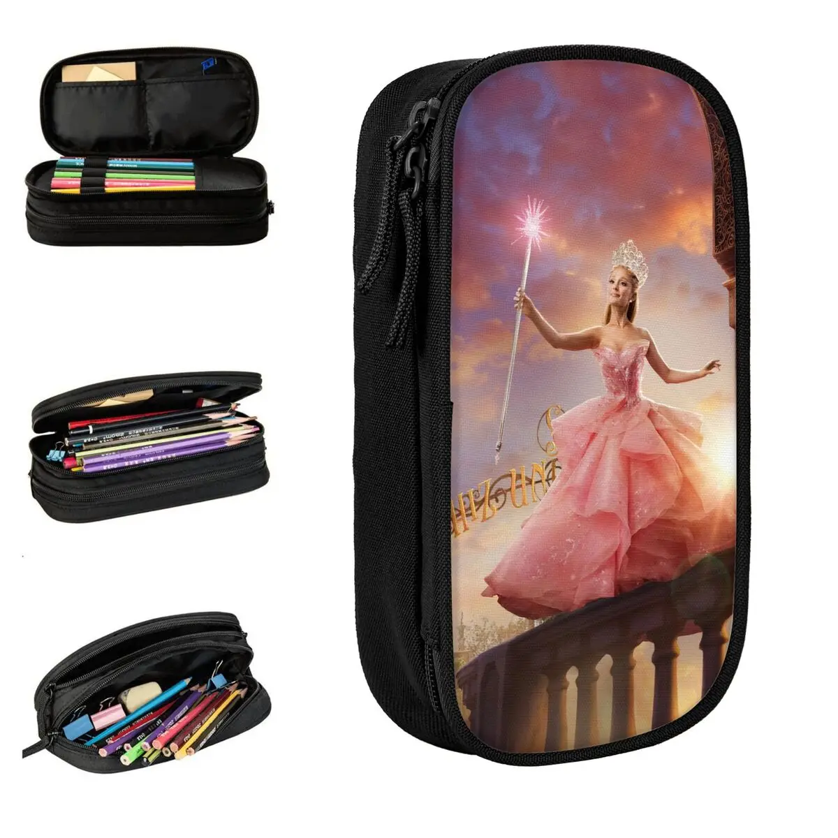 

Wicked Elphaba And Glinda Pencil Case New Pen Box Bags for Student Big Capacity Students School Gift Pencil Box