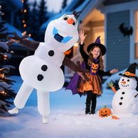 Anime Snowman Inflatable Suit Adult Olaf Snowman Cartoon Inflatable Costume Halloween Christmas Cosplay Party Inflatable Suit