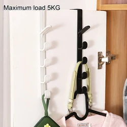 1pcs Back Door Hook Room Door Hanger Clothes Hanging Rack Over The Door Plastic Home Storage Organization Hooks Bags Rack