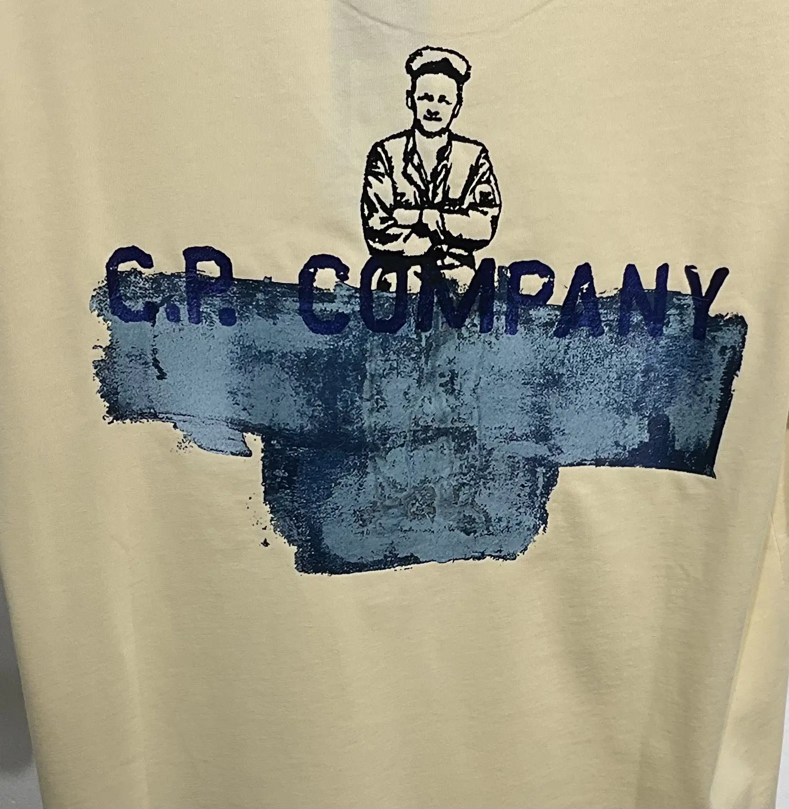 Unisex Loose Fit Short Sleeve T-Shirt Spring Summer 2026 CP Letter Print Casual Versatile Cotton Sweat Absorbent Breathable