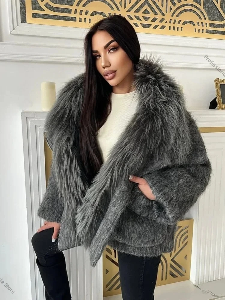 Lightweight Warm Down Jacket Women Elegant Real Fur Collar Jacket Ultra Warm Down Coat Street Style Daily Fur Outerwear Female - view 4