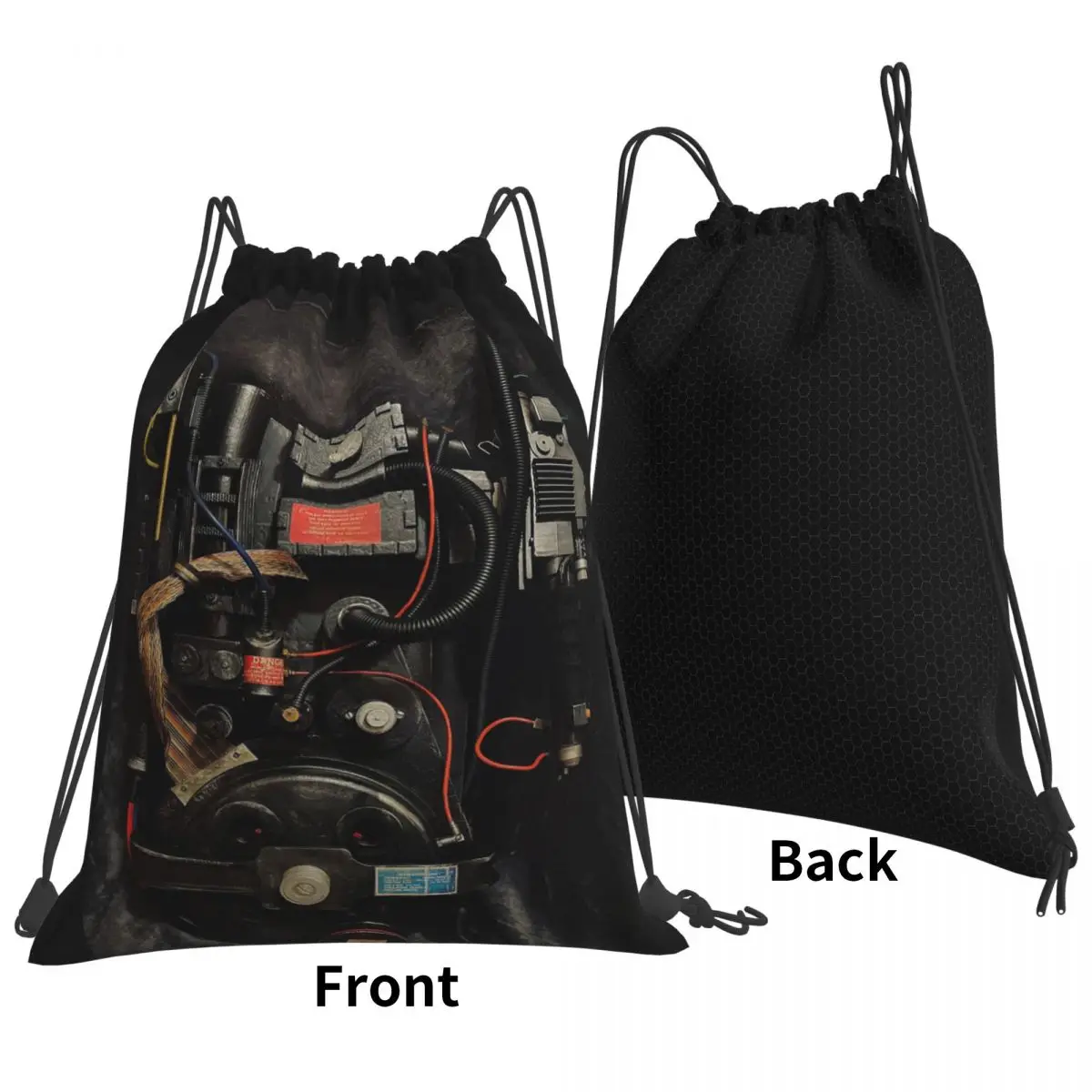 Ghostbusters Proton Pack Backpacks Multi-function Drawstring Bags Sports Bag Book Bags for Travel Students