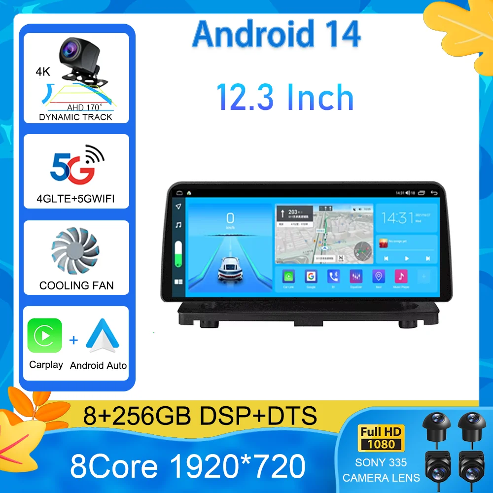 

12.3 INCH For VOLVO XC90 2004-2013 Android 15 4G Car Radio Player Navigation GPS Octa Core 8G+128G Radio Multimedia