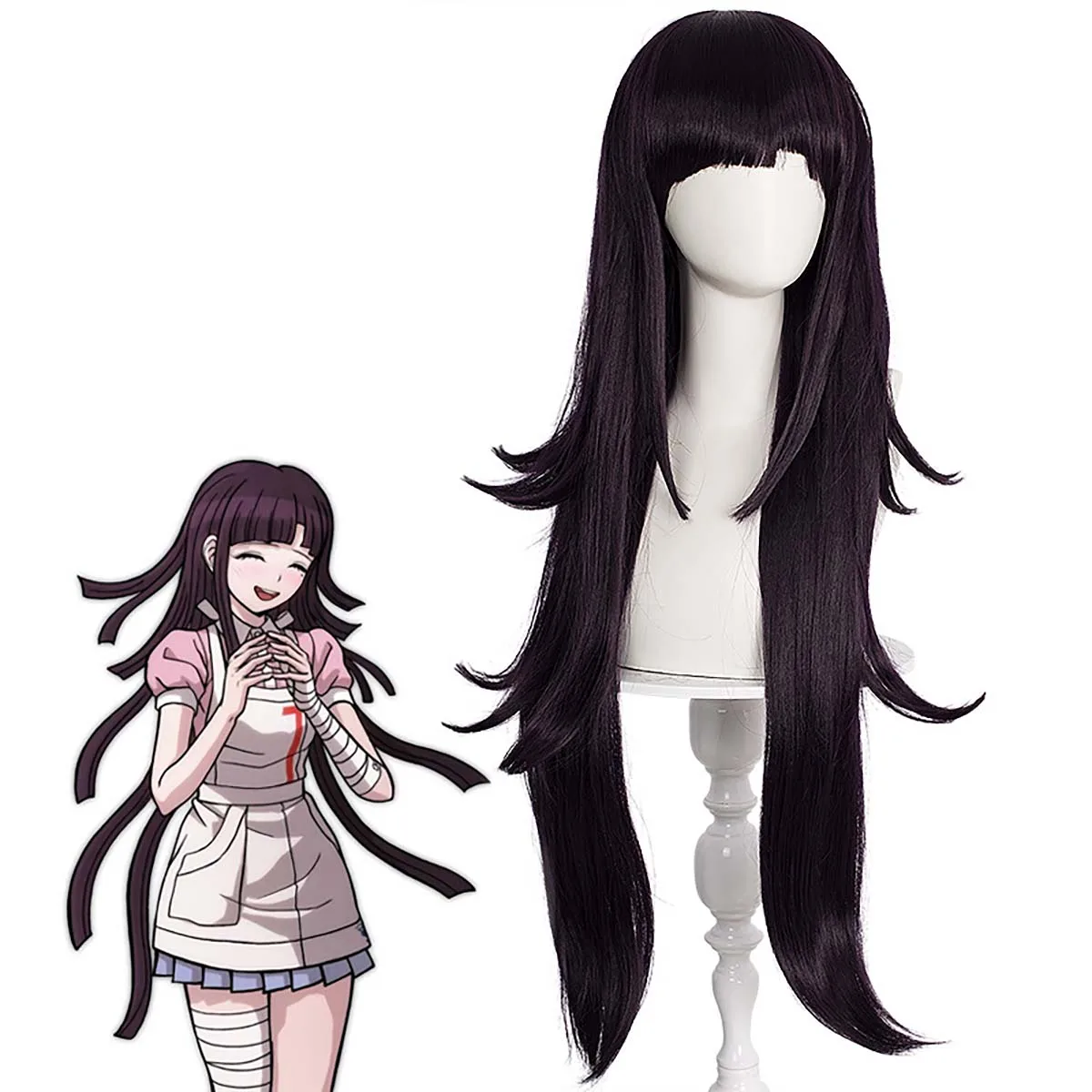 Anime Danganronpa Cosplay Mikan Tsumiki IdentityV Doctor Linkage Wig