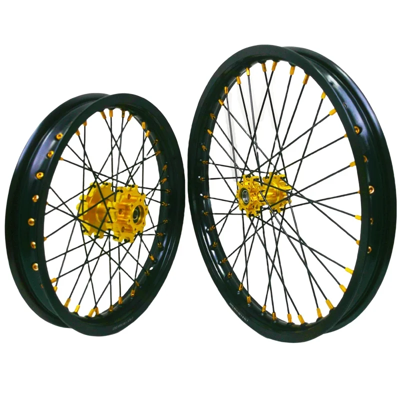 

19'' & 16'' Anodized Aluminum Alloy Wheels Set Condition For Electric Bike Replacement