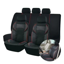 Universal 4mm Car Seat Covers Luxury Sponge Style Fit For Most Car Suv Truck Car Accessories Interior Seat Covers Sport Design